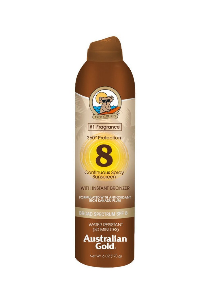 Australian Gold Instant Bronzer SPF8 de 170 ml