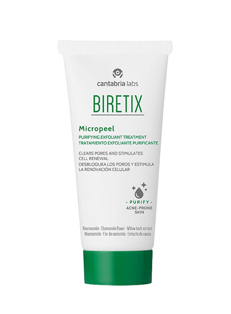 Biretix Micropeel Tratamiento Exfoliante Purificante de 50 ml 