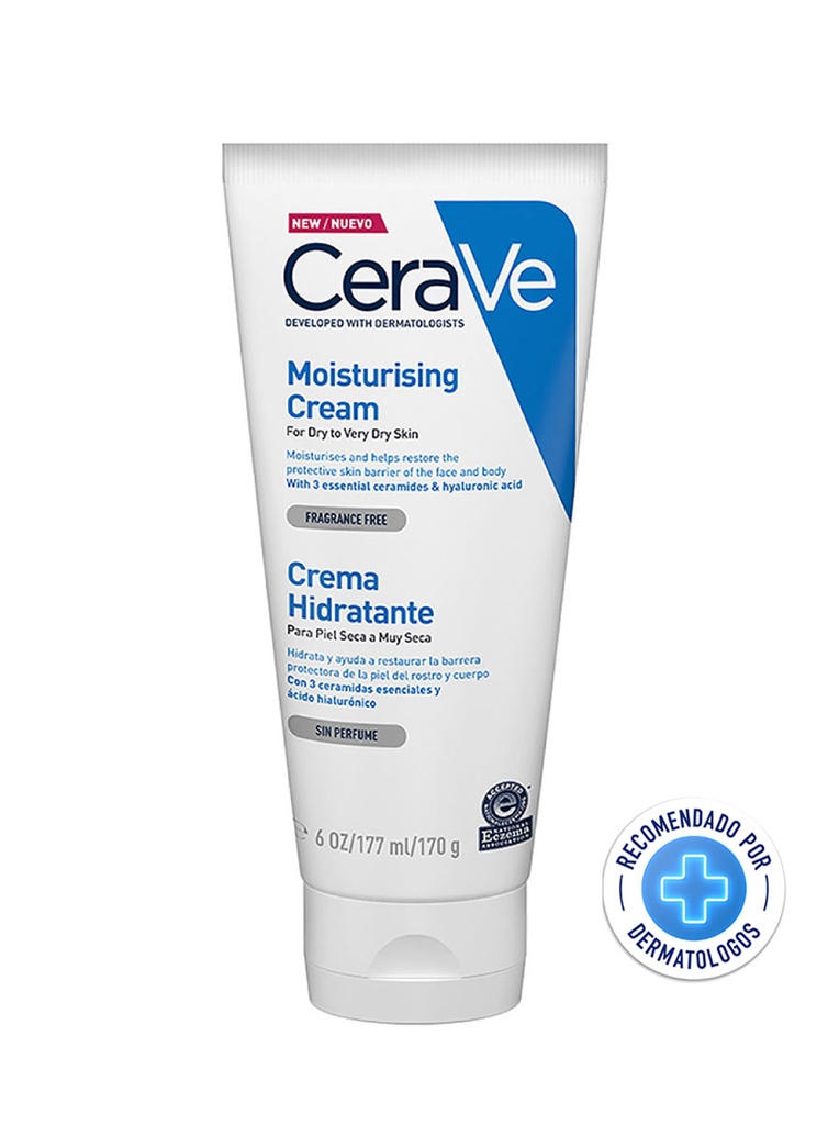 CeraVe Crema Hidratante Piel Muy Seca de 177 ml