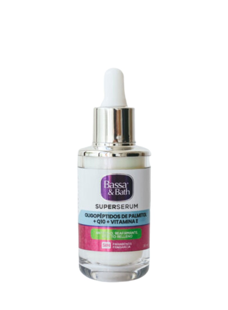 Bassa &amp; Bath Super Serum Oligopéptidos + Q10 + Vit E de 30 ml