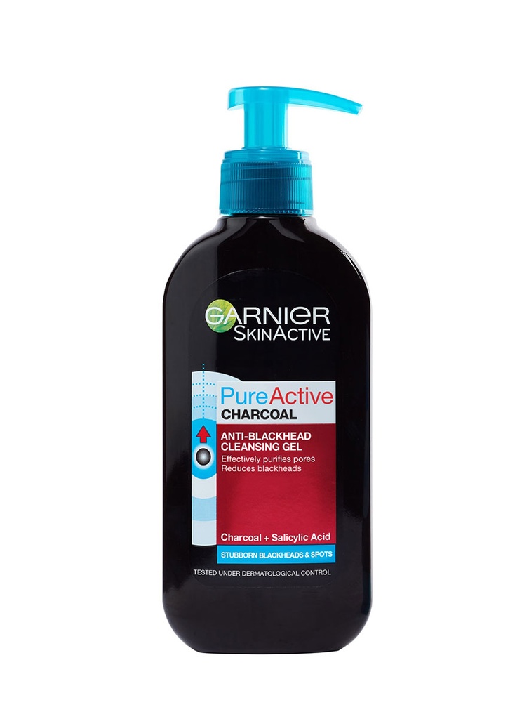 Garnier Pure Active Charcoal Gel Limpiador de 200 ml