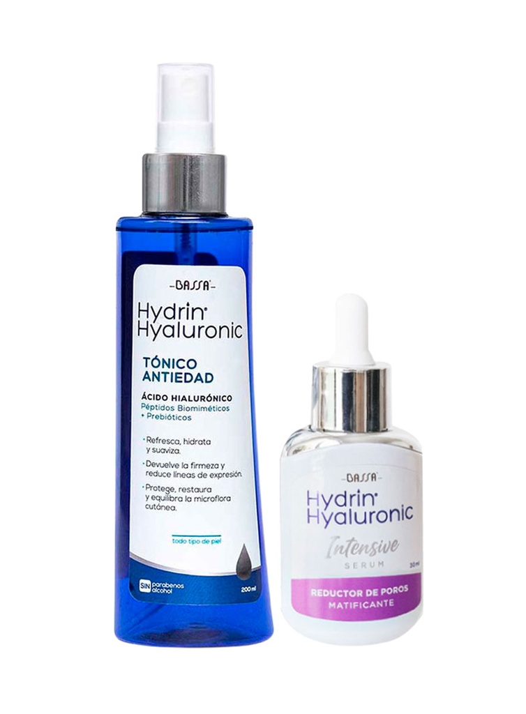 Pack Hydrin Intensive Serum Reductor de Poros + GRATIS Tonico Antiedad