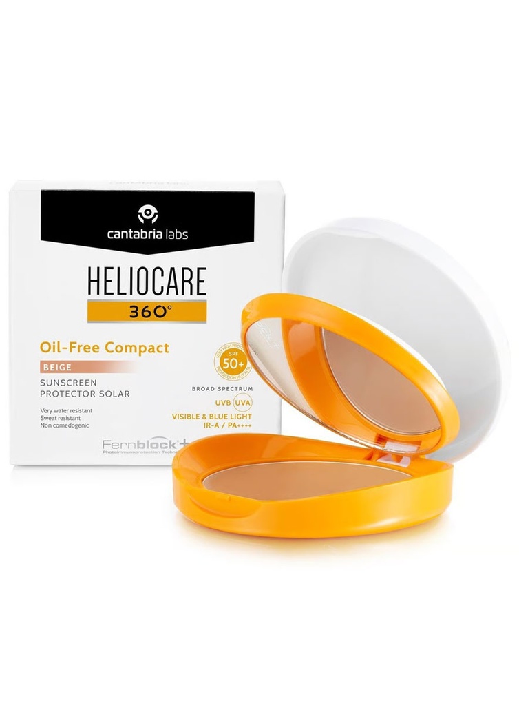 Heliocare 360 Oil-Free Compact Sunscreen SPF50+ Beige