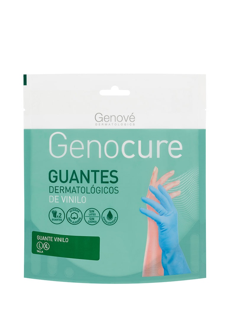 Guantes Dermatológicos de Nitrilo e Interior de Algodón Large