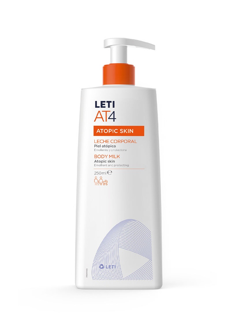 LetiAT4 Leche Corporal Emoliente y Protectora de 250 ml 