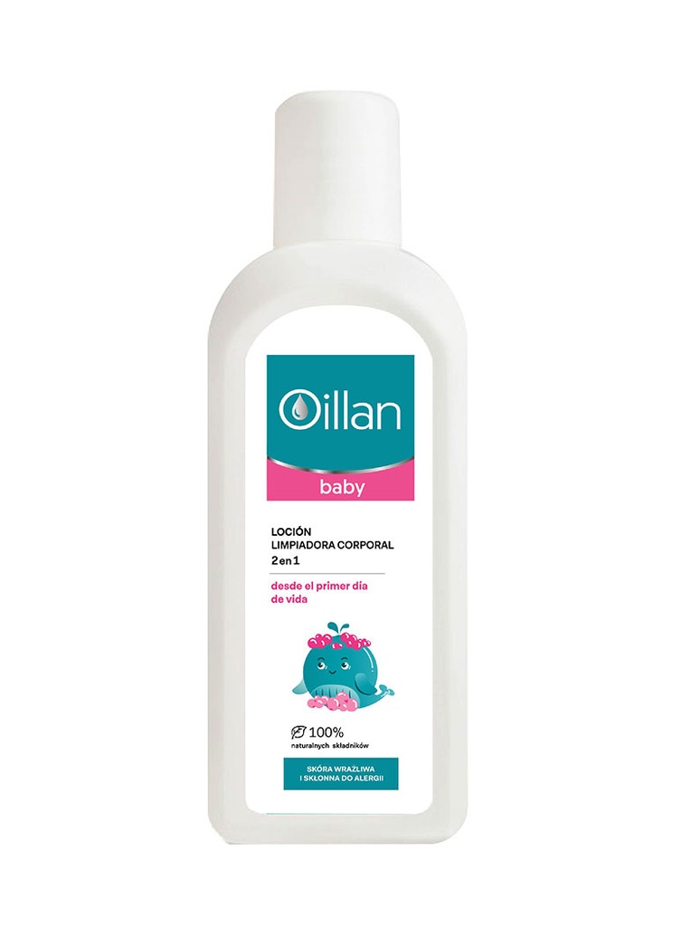Oillan Baby Loción Limpiadora Corporal 2 en 1 de 400 ml 