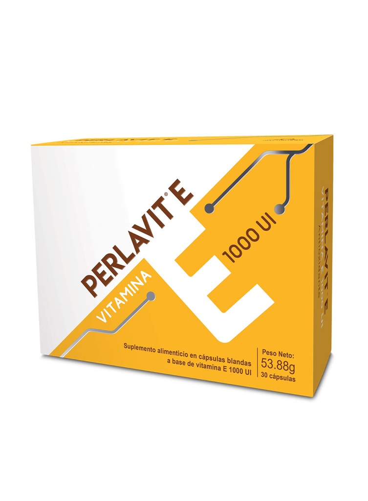 Perlavit E 1000 Ui Caja de 30 Capsulas Blandas Vitamina E 