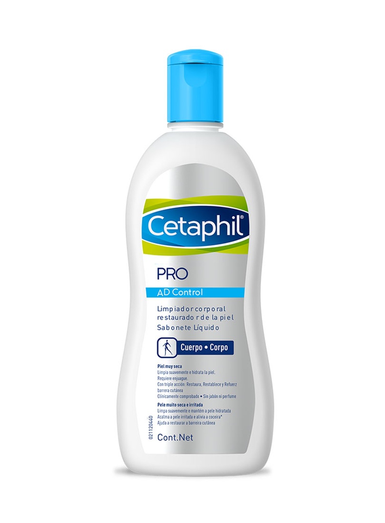 Cetaphil Pro Ad Control Limpiador Corporal Piel Muy Seca de 295 ml