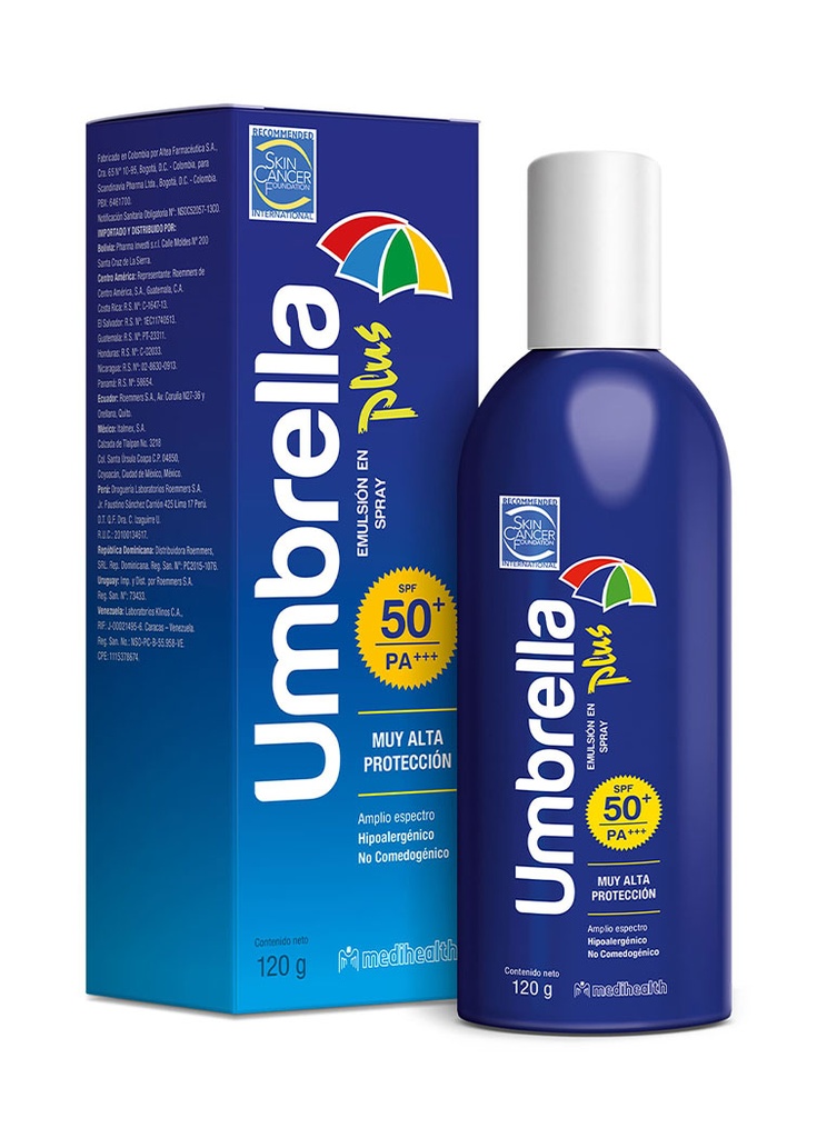 Umbrella Plus Emulsión SPF50+ Amplio Espectro de 120 gr