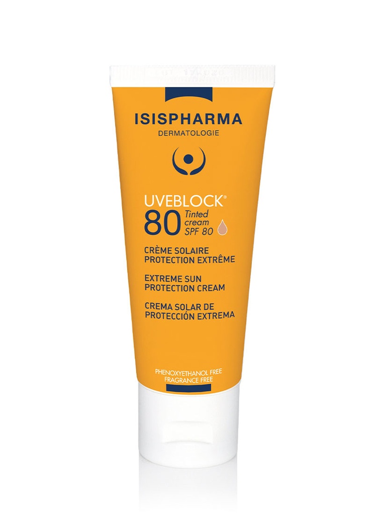Uveblock Protector Solar Crema Tinte SPF 80 de 40 ml 