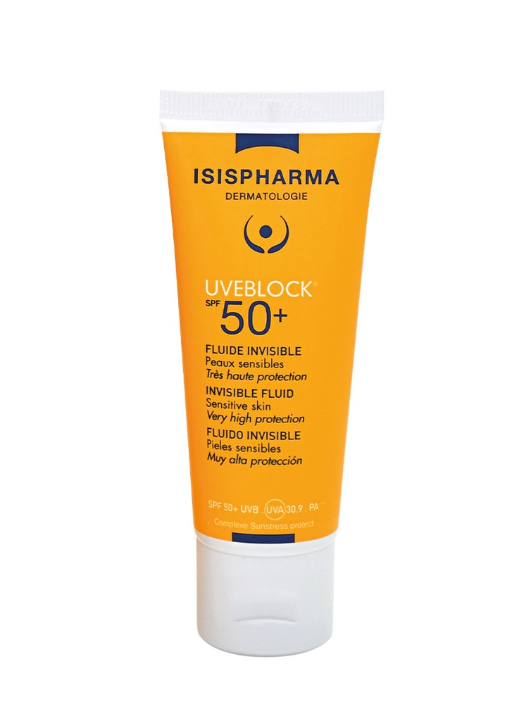 Uveblock Protector Solar Fluido Invisible SPF 50+ de 40 ml
