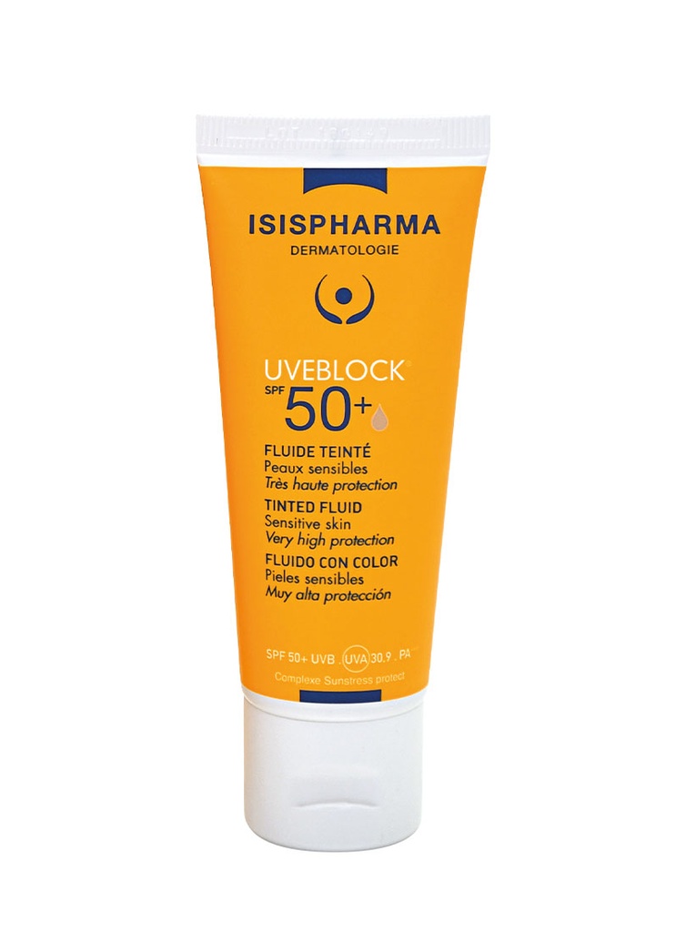 Uveblock Protector Solar Fluido Tinte SPF 50+ de 40 ml 