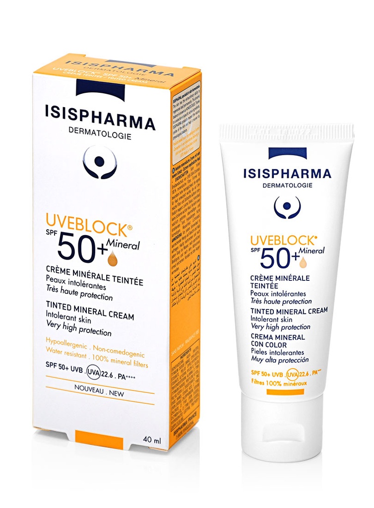 Uveblock Protector Solar Mineral Tinte SPF 50+ 40 Ml