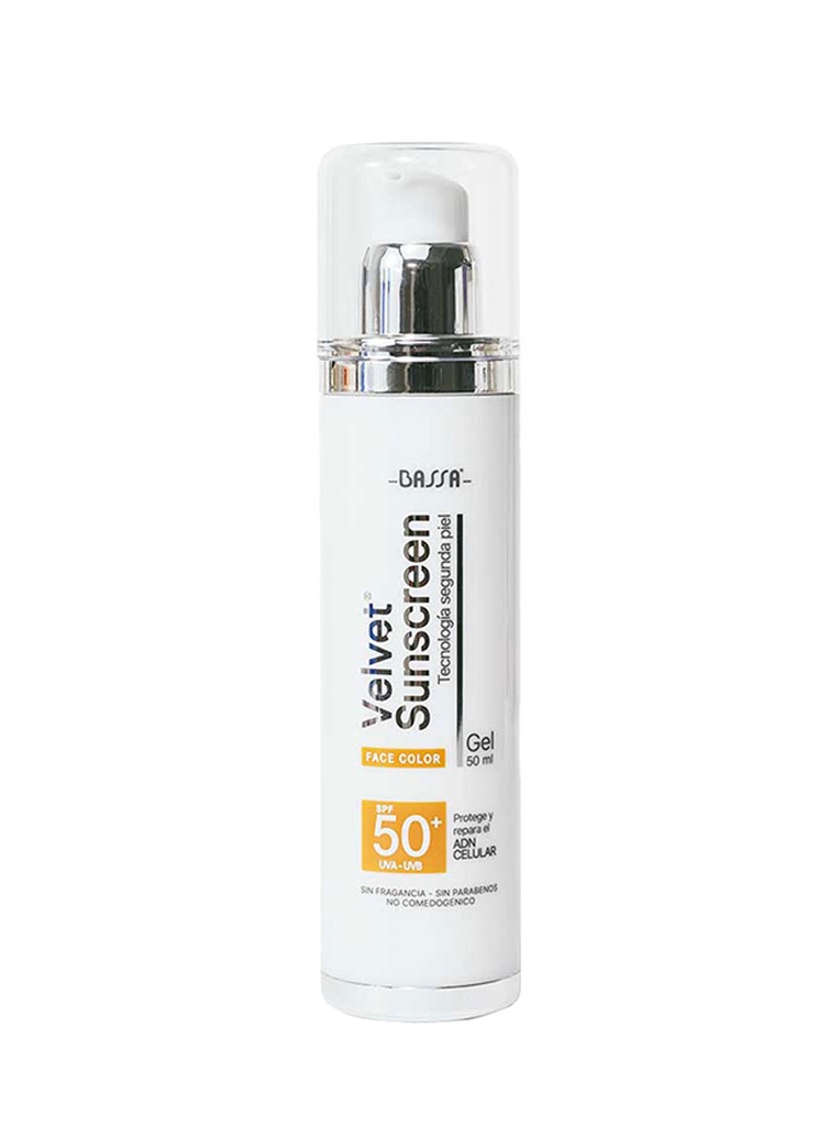 Velvet Sunscreen Gel Face Color de 50 ml 