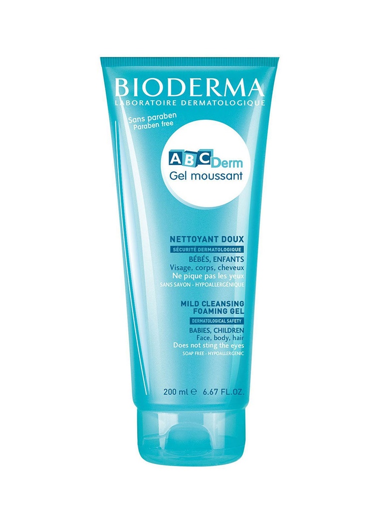 Abcderm Gel Moussant Limpiador Suave Díario de 200 ml