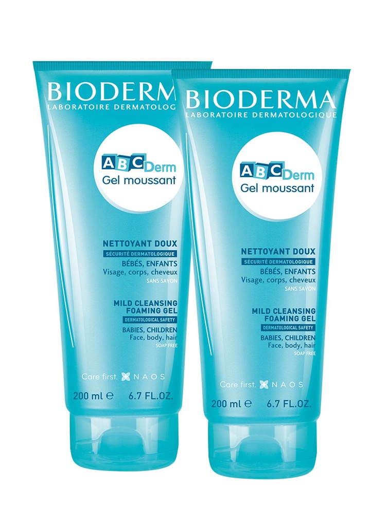 Abcderm Gel Moussant Limpiador Suave Díario de 200 ml