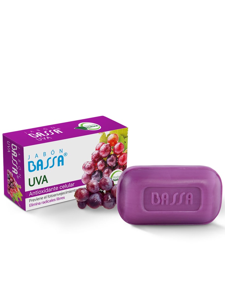 Bassa Jabón Uva Antioxidante Celular de 90 gr
