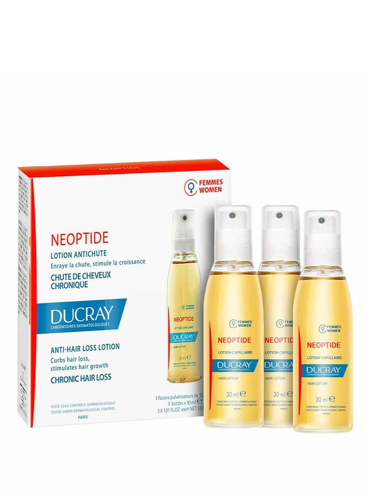 Ducray Neoptide Femme Loción Anticaída Crónica x 3 de 30 ml