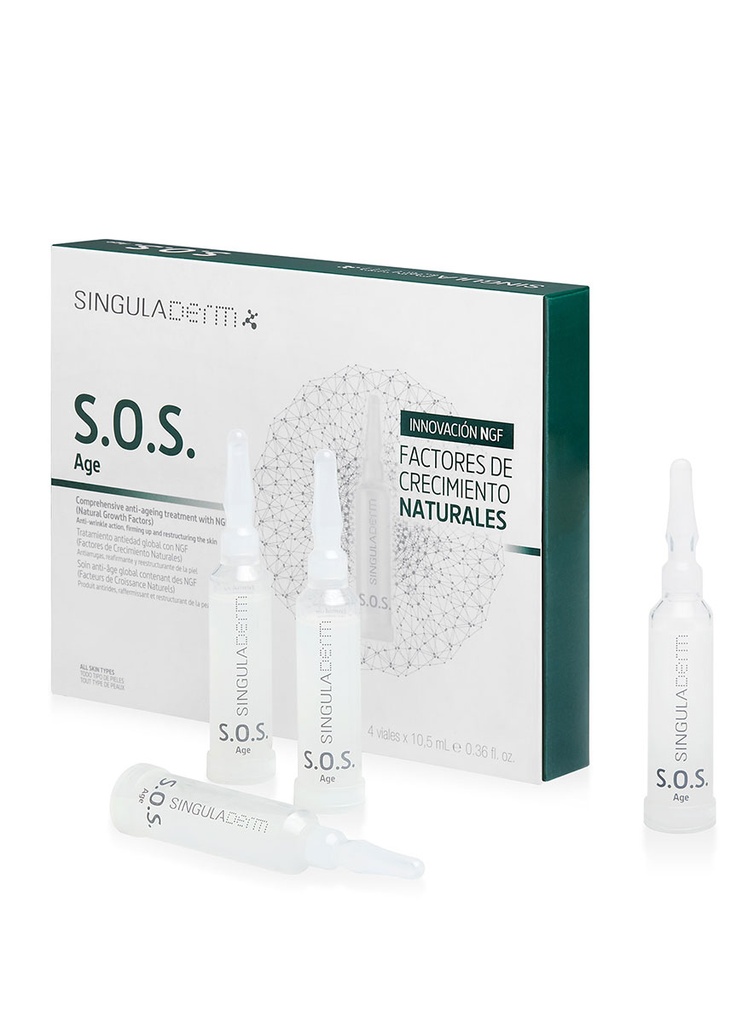 S.O.S. Age Tratamiento intensivo antiedad x 4 amp. de 10.5 ml