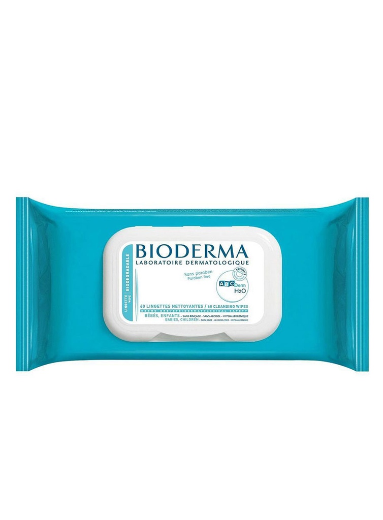 Abcderm Toallitas Húmedas H2O 60 Unds