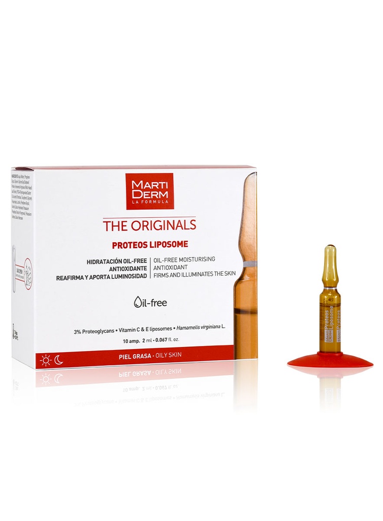 Proteos Liposome Hidratante Piel Grasa Caja de 10 Ampollas