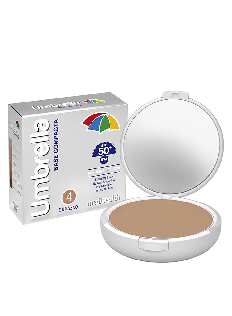 Umbrella Base Compacta SPF50+ Tono Durazno de 11 gr 