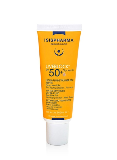 [279390] Uveblock Protector Solar Dry Touch Tinte Medio SPF 50 de 40 ml