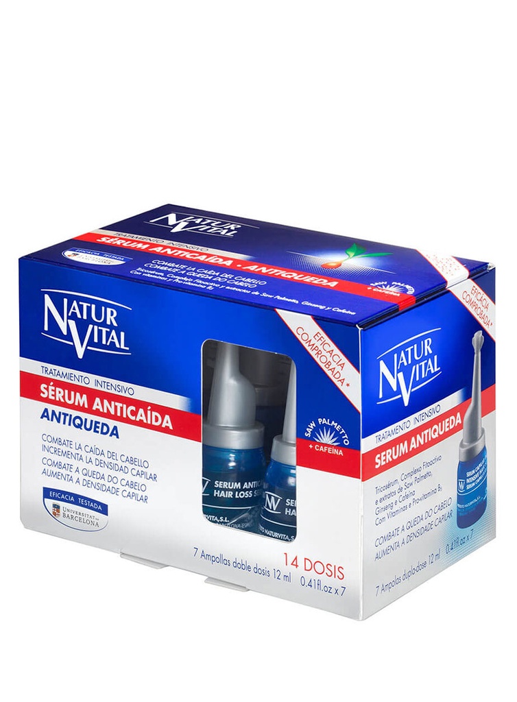 Naturaleza y Vida Tratamiento Intensivo Serum Anticaida 7 ampollas  de 12ml