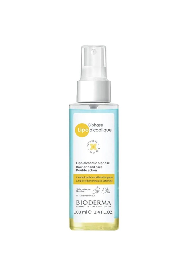 Biphase Lipo Alcoolique Antibacterial de Manos de 100 ml
