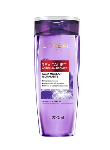 [7509552843705] Revitalift Agua Micelar con Acido Hialurónico de 200 ml
