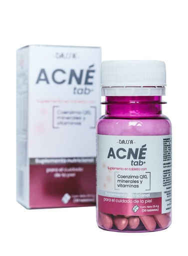 [CON277] Acnetab Suplemento Nutricional para el Acne de 30 Tabletas