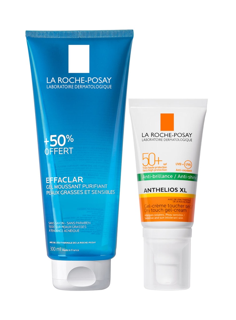 Anthelios Toque Seco + Effaclar Gel Limpiador