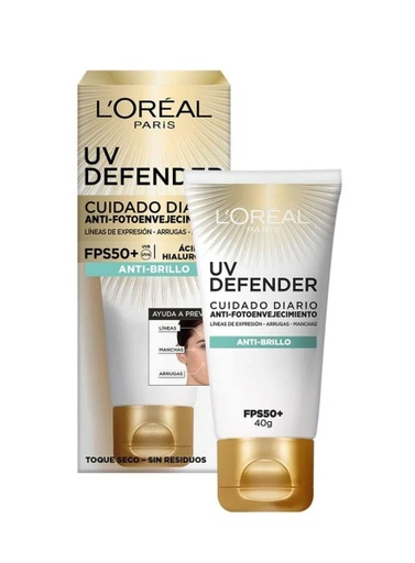 [7899706181815] UV Defender Cuidado Diario Anti-Brillo SPF50+ de 40 gr