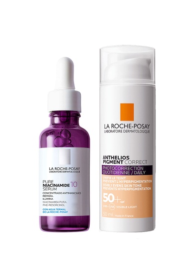Duo Pack Pure Niacinamide 10 Serum + Anthelios Pigment Correct SPF50+