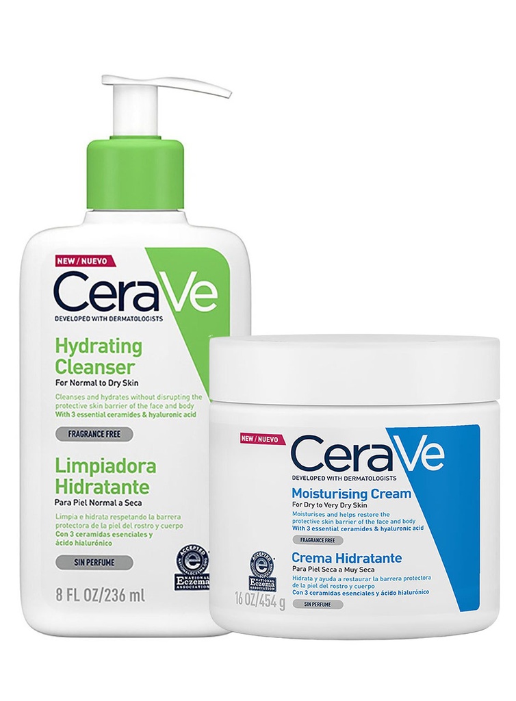 Pack Cerave Limpiador Hidratante + Crema Hidratante