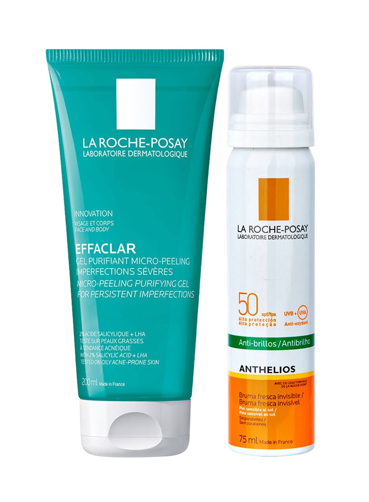Pack Anthelios Bruma Rostro +GRATIS Effaclar Microexfoliante 200 ml