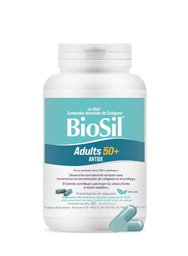 BioSil Adults 50+ Selenio Generador Avanzado de Colágeno  60 Cápsulas