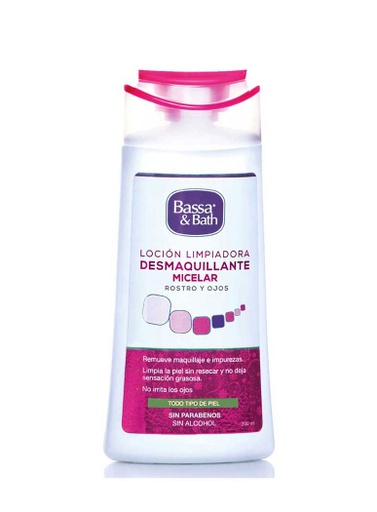 [CON226] Bassa &amp; Bath Loción Limpiadora Desmaquillante de 200 ml